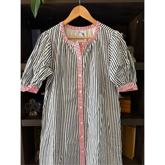 NWT Addison Bay Cabana Dress In Navy, White & Red Stripe Size Small $188 MSRP - Picture 10 of 13